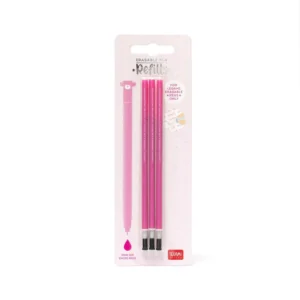 Set 3 refill cancellabile Legami Rosa