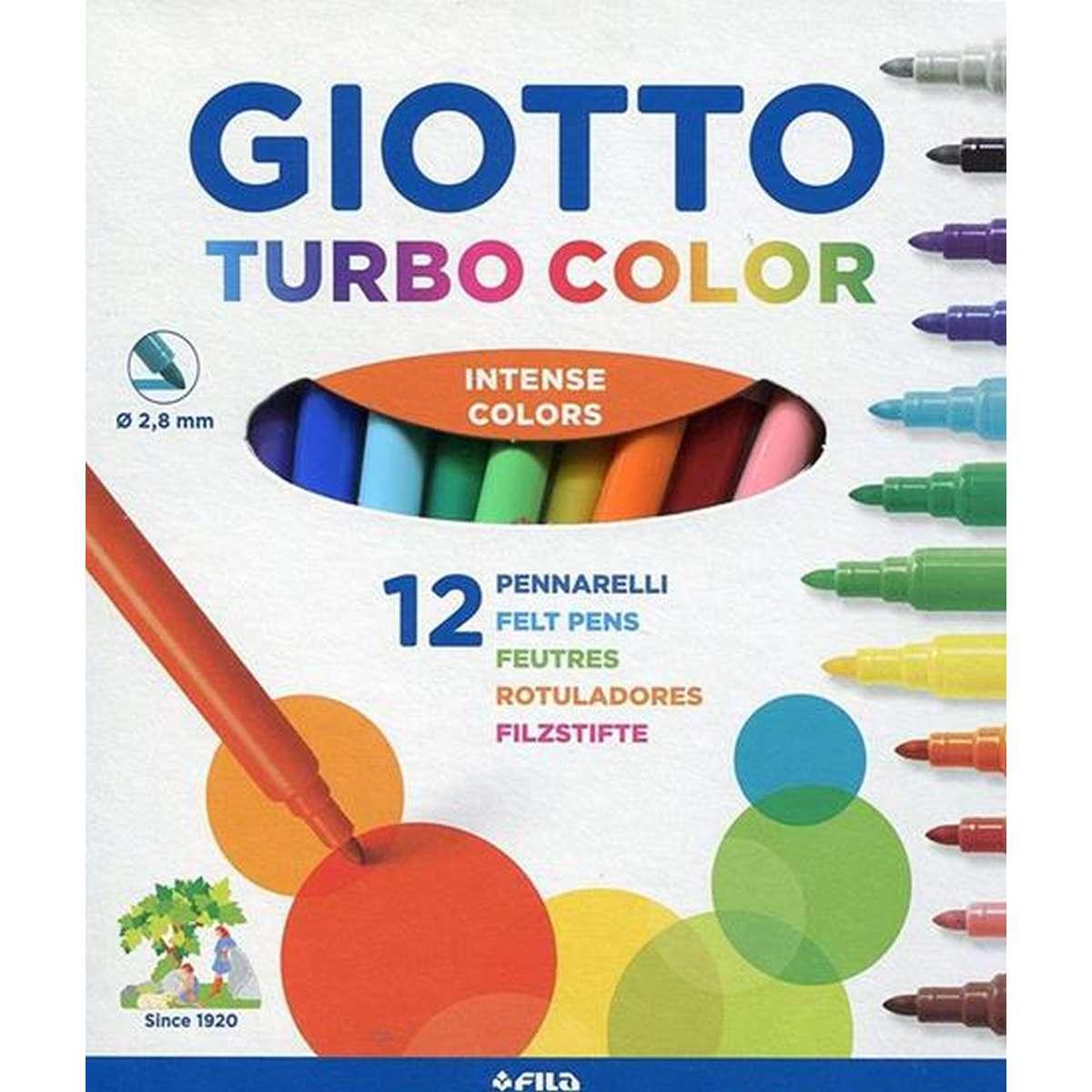 12 pennarelli giotto turbo color
