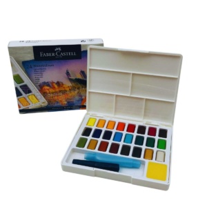 24 acquerelli in pastiglie faber castell