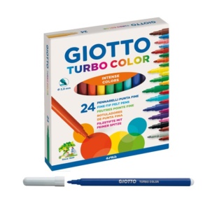24 pennarelli giotto turbo color