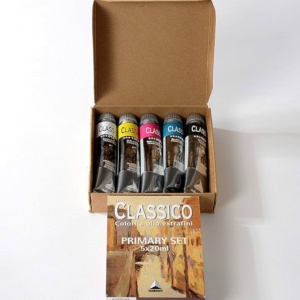 5 tubetti ad olio maimeri