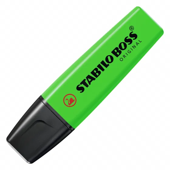 evidenziatore stabilo boss verde