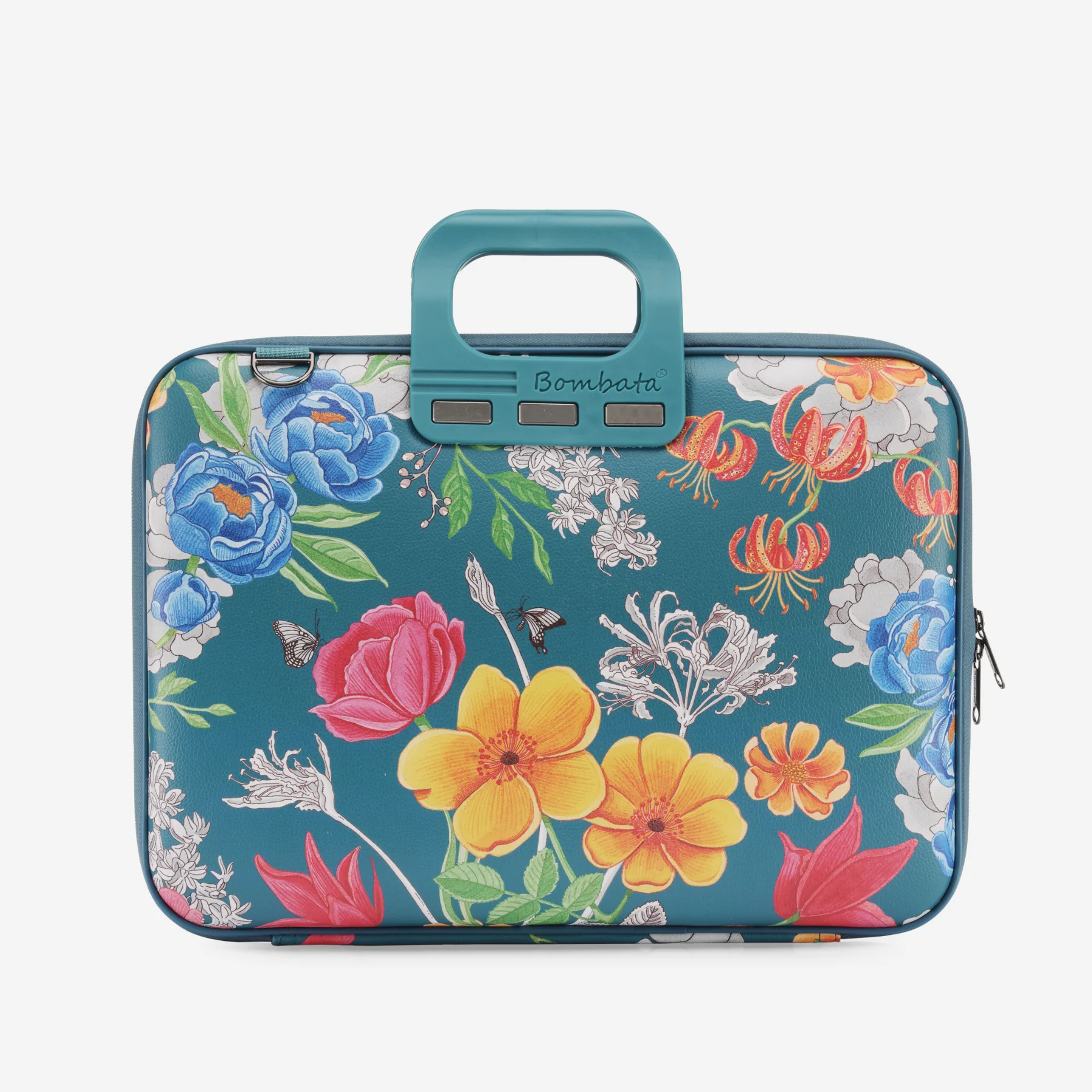 Borsa con tracolla Bombata floreale