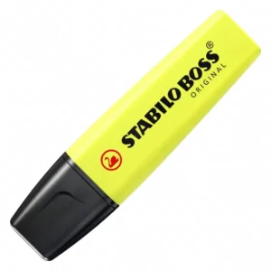 evidenziatore stabilo boss giallo fluo