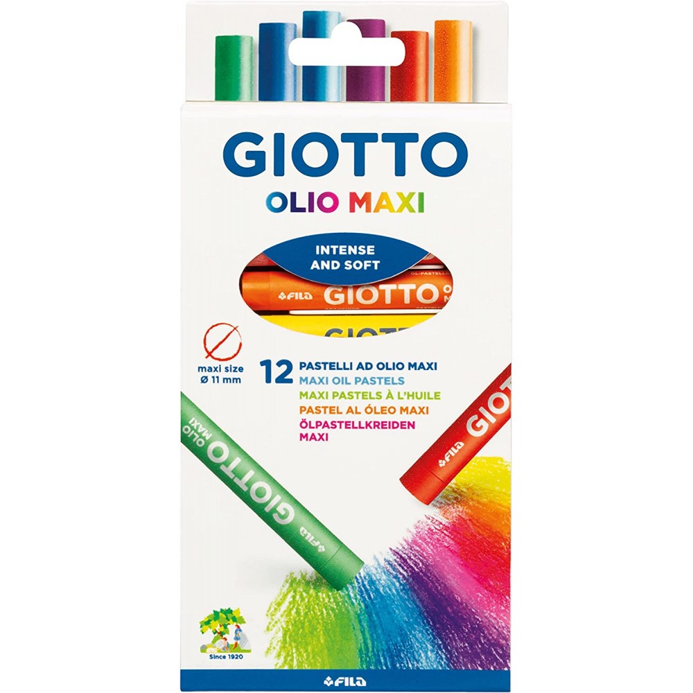 12 pastelli a olio giotto
