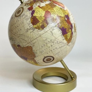 Globo con base in metallo