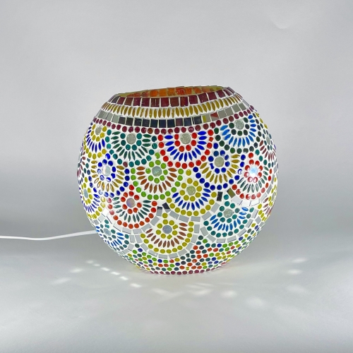 Lampada da tavolo in vetro Magic Rings h. 17 - immagine 2