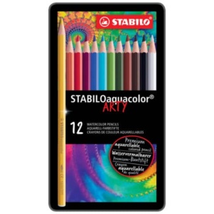 12 stabilo aquacolor arty confezione metallo