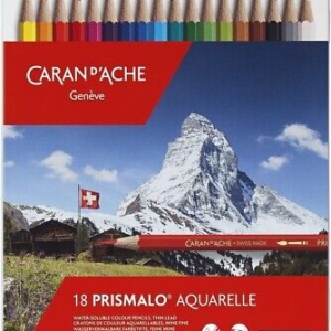 18 pastelli carand'ache aquarelle