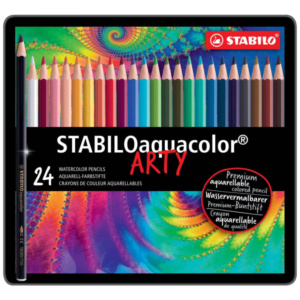 24 stabilo aquacolor arty confezione metallo