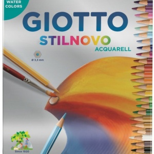 24 giotto stilnovo acquarell confezione metallo
