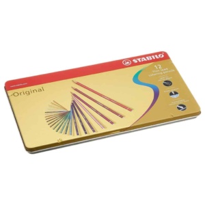 12 stabilo original confezione metallo