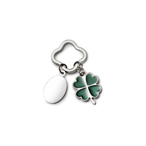 portachiavi quadrifoglio verde